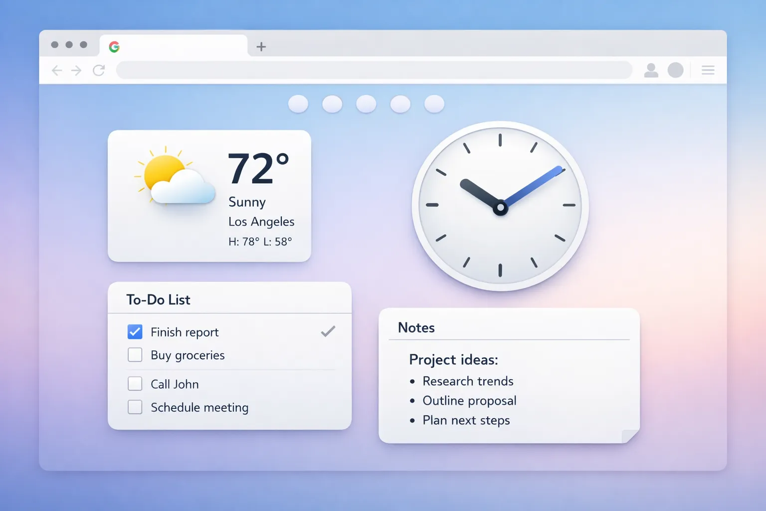 Chrome New Tab Widgets Explained: Complete Guide to Productivity Tools